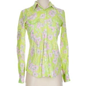 Green and Pink Lilly Pulitzer
Size XS Long sleeve blouse